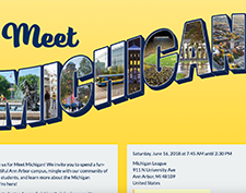 University of Michigan Meet Michigan Program