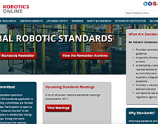 Robotics Online Global Robotics Standards Page